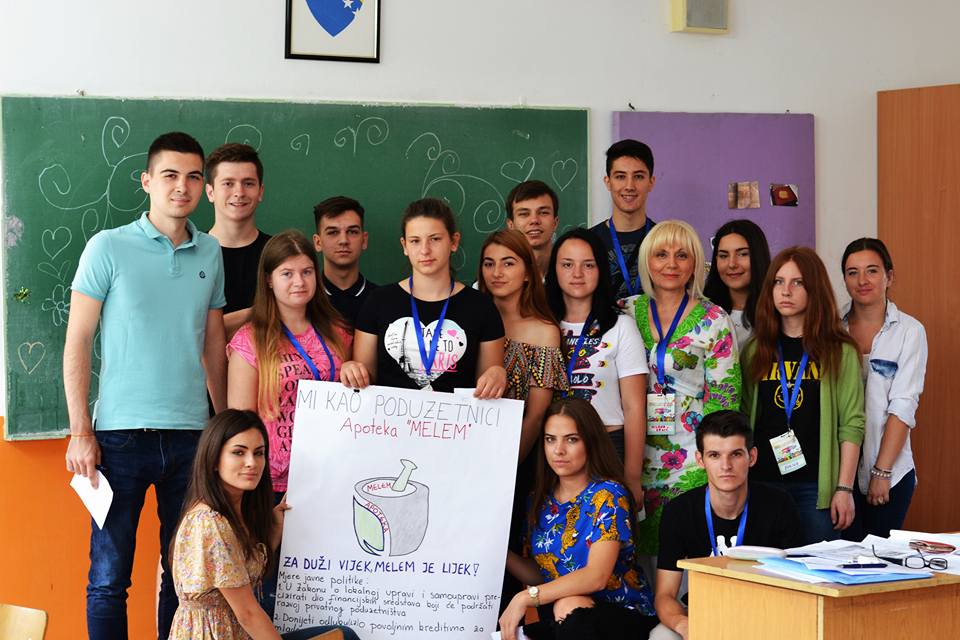 Civitas BiH Campers in Class The camp held educational classes, artistic workshops, and games for its participants.