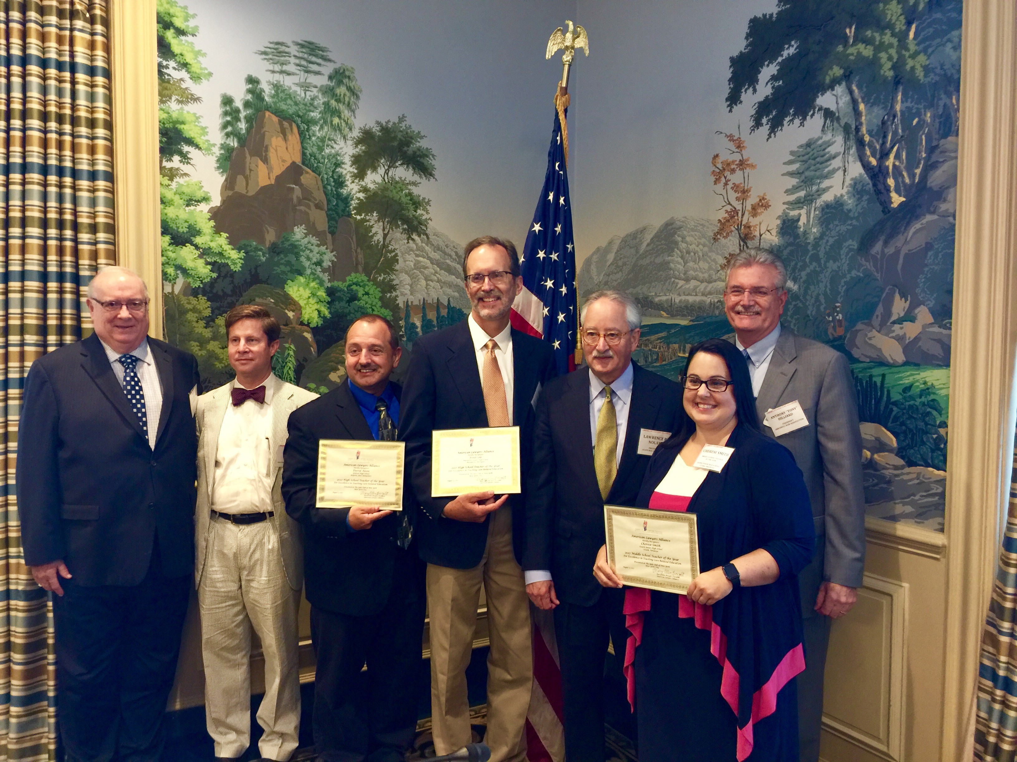 http://www.civiced.org/images/stories/newsletter/2017August/2017_Toy_Winners.jpg From left to right: Honorable Royce Lamberth, Scott Harris, David Alcox, Fred Cole, Lawrence Nolan, Cherese Smith, and Anthony Hilliard.