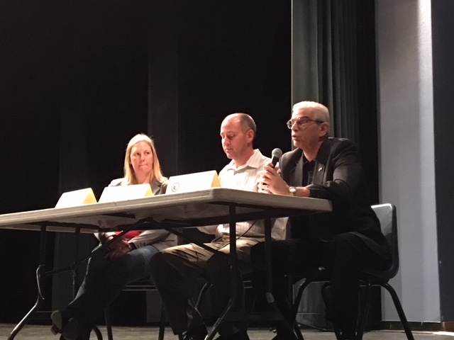 Jayne Malorni, Roger West, and Dr. Lou Grillo demonstrate WTP Hearing Jayne Malorni, Roger West, and Dr. Lou Grillo demonstrate WTP Hearing