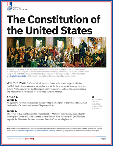 PDF of the U.S. Constitution