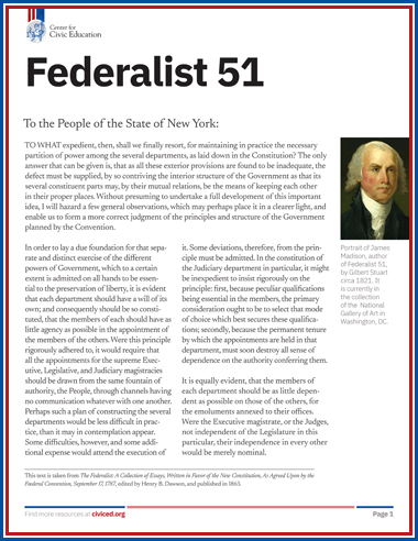 PDF of Federalist 51