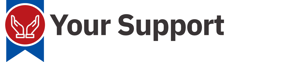 Icon with Ribbon: Your Support