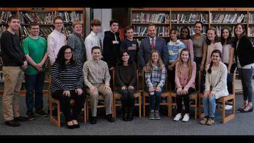 Congressman Cicilline Visits We the People Class in Rhode Island